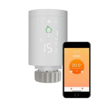 Qiumi Wifi Zigbee3.0 TRV Termostat Ventil Termostatic de Radiator Controler de Încălzire Google-Acasă Alexa Voce & APP Control de la Distanță