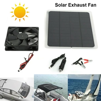 Alimentat cu energie solară Ventilator de Evacuare Detașabil USB Interfață de Ventilator Vara Multifunctional cu efect de Seră animale de Companie Casa Yacht Ventilatorului de Răcire
