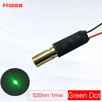 Stabilitate mare 520nm 1mw punct verde cu laser modulul class1 DC 3-7V capul laser industrial clasa indicatorul de vedere optic sursa de semnal