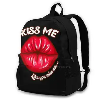 Red Cherry Buze Sexy Îndrăgostiților Tachineze Rucsac Pentru Școală Elev Laptop Geanta De Voiaj Se Căsătorească Cu Mine Ziua Îndrăgostiților Pentru Femei