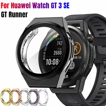 Caz TPU pentru Huawei Watch GT 3 SE GT3 Pro 43mm 46mm Full Screen Protector pentru Huawei Wacth GT3 GT Runner GT3 SE husa de Protectie