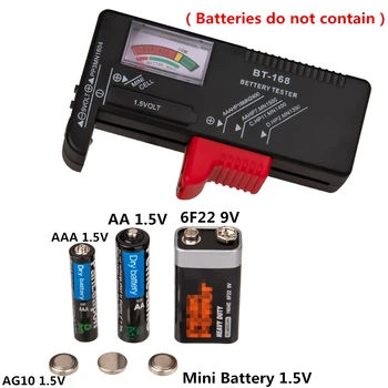 BT-168 Digital Tester Baterie Volt Checker pentru 9V 1,5 V Celule Buton Reîncărcabile AAA AA C D Universal de Testare a Bateriei