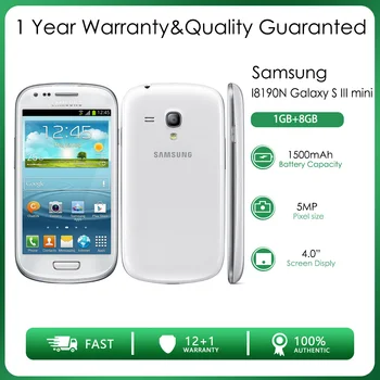 Original Samsung I8190N Galaxy S III mini Telefon Mobil 3G 4.0