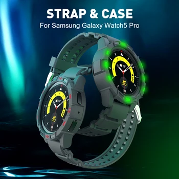 Ceas de Caz pentru Samsung Galaxy Watch 5 Pro 45mm Încărcător TPU Bandă Curea Sport Watchband Brățară pentru Ceas 5 pro Ecran Protector