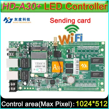 Plin de Culoare Asincron Controller Card, HD-A30+ WiFi display mare trimiterea carte, DIY LED display ecran controler