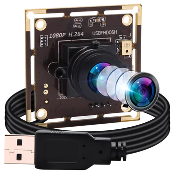 Unghi larg Usb Webcam Modul 1080P la 180 de Grade Obiectiv Fisheye IMX322 CMOS, USB2.0 Computerul Camera Pentru Laptop și Desktop