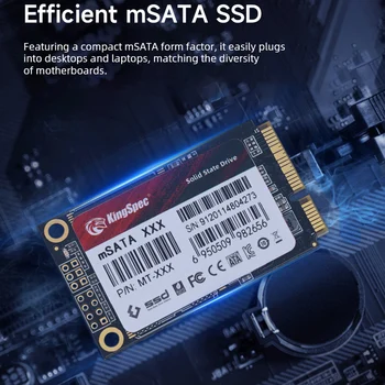 KingSpec mSATA SSD de 1TB, 2TB 512GB Solid state Disk SATA III 64gb, 128gb, 256gb Ssd, Hard Disk pentru Laptop-Notebook Mini SSD