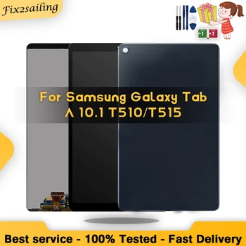 LCD de 100% de Testare Pentru Samsung Galaxy Tab 10.1 2019 T510 T515 T517 SM-T510 Display LCD Touch Screen Digitizer Asamblare+Capac Negru