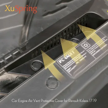 Motor Masina De Admisie A Aerului De Ventilare Capac De Protecție Tăiați Garnitura Autocolant Pentru Renault Koleos 2017 2018 2019 2020 2021 Styling