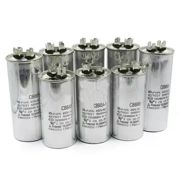 1BUC 450V Aer conditionat compresor condensator 20/25/30/35/40/45/50/60/70UF condensator de Pornire