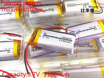 Litru de energie a bateriei Bun Qulity 3.7 V,1100mAH 102247 Polimer litiu-ion / Li-ion pentru tablet pc-ul BĂNCII,GPS,mp3,mp4