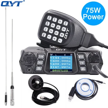 QYT KT-980 Plus montate pe Vehicule Radio VHF 136-174mhz UHF 400-520mhz Dual Band Baza Auto Camion Mobil Radio Amatori KT980 Plus