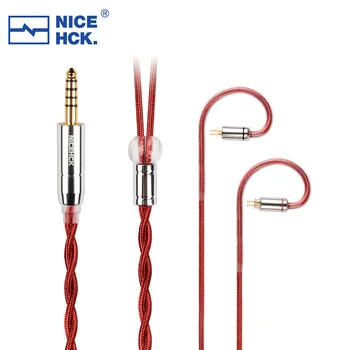 NiceHCK RedAg 4N Argint Pur HiFi Casti Cablu Coaxial 3.5/2.5/4.4 mm MMCX/QDC/0.78 2Pin pentru HOLA Zero KATO Aria Cadenza EDX