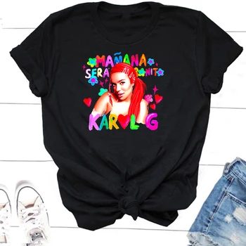 Karol G MaNana Sera Bonito Muzica T Shirt pentru Femeie T-Shirt de Bază Oneck Grafic ' 90 Estetice Haine de Vară Amuzant Maneci Scurte