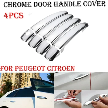 pentru Citroen C4, C4 Picasso, C6 Peugeot 207 308 407 Chrome Mânerul Ușii Capacului Ornamental
