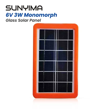 1buc SUNYIMA 225*140 6V3W monocristalin de sticlă panou solar