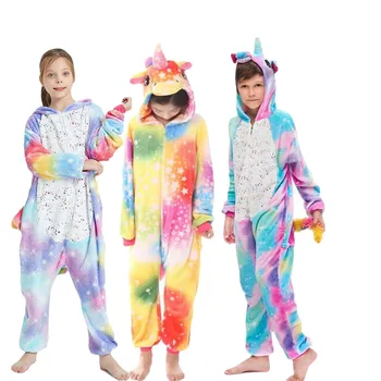 Copii De Iarna Cusatura Body-Uri, Pijamale Copii Dinozaur Unicorn Cu Gluga Salopete, Pijamale Baieti Fete Pătură De Dormit Copii Pijamale
