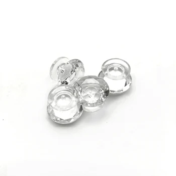 500PCS de Cristal în Formă de Diamant Ușa Trageți Mânerul de 18MM Diametru Acril Transparent Cabinet Butoane Sertar